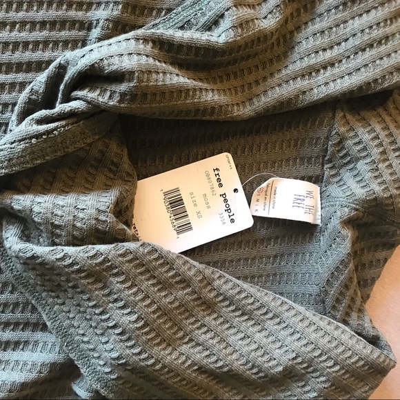 Free People Green Top NWT - Picture 2 of 6